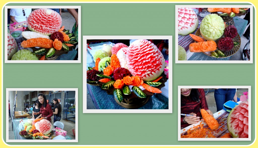 These images were taken at a fruit-carving demonstration in Toronto at the Street Festival called &ldquo;Taste of Thailand.&rdquo; (Collage added to post 08/02/2014)