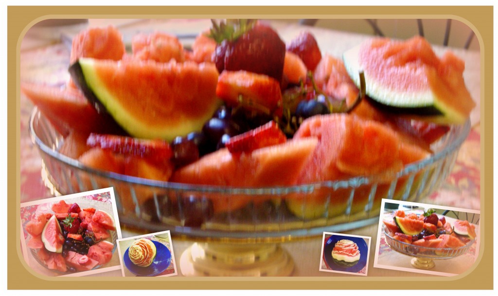 watermelon background (drop shadow) for Missing Summer