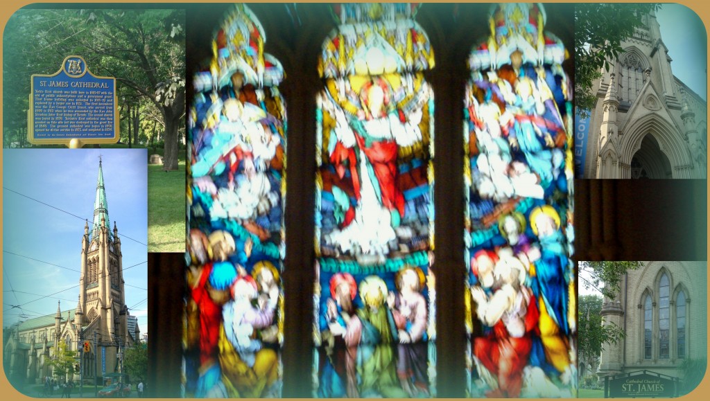 St. James&rsquo; Cathedral Toronto Vignette with Stained Glass